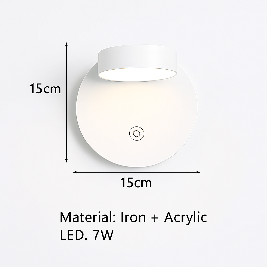 applique murale led design en métal pour décoration moderne
