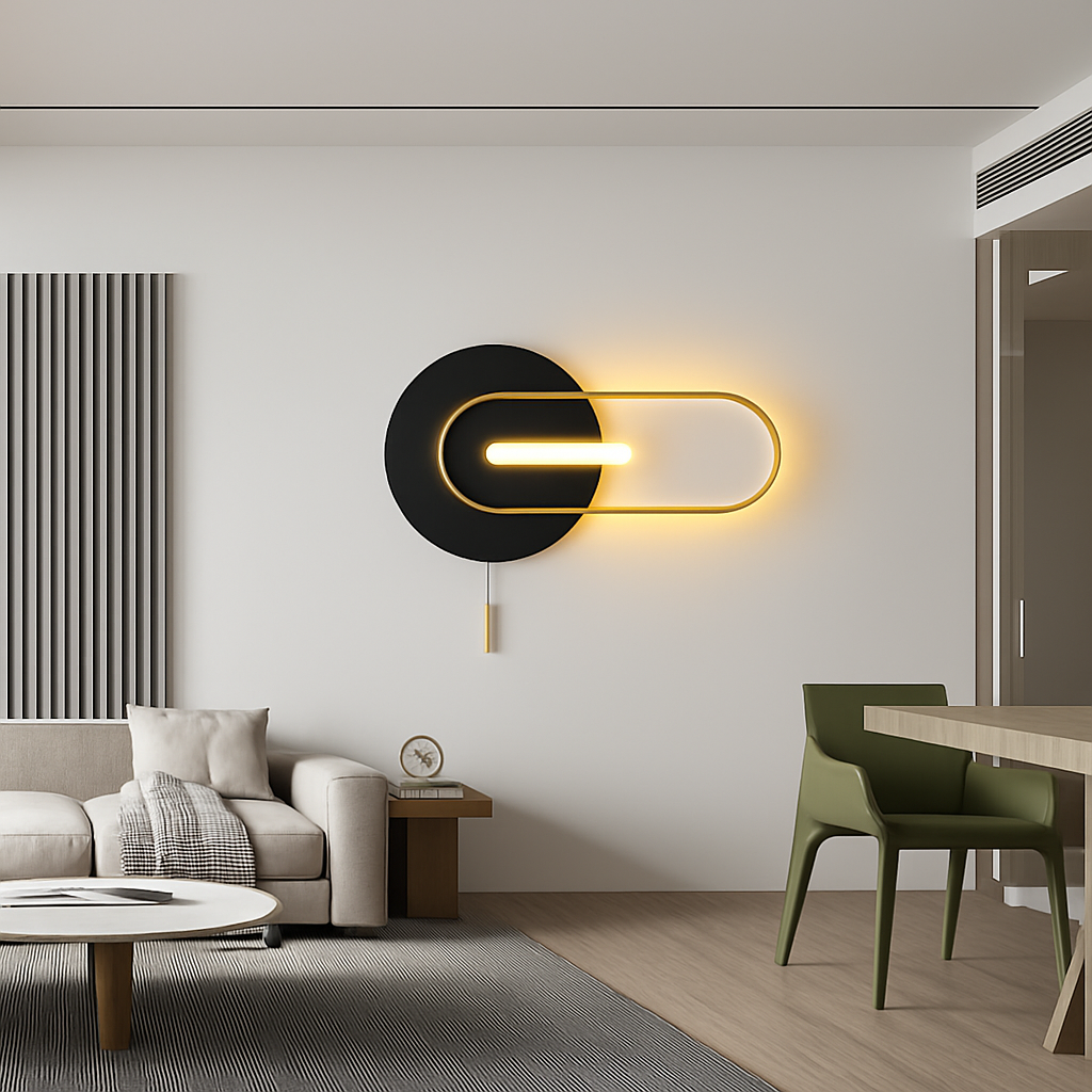 applique murale led design en métal pour décoration moderne