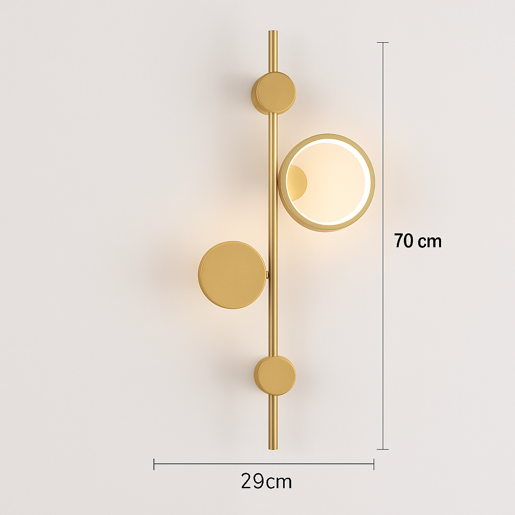 applique murale led design en métal pour décoration moderne