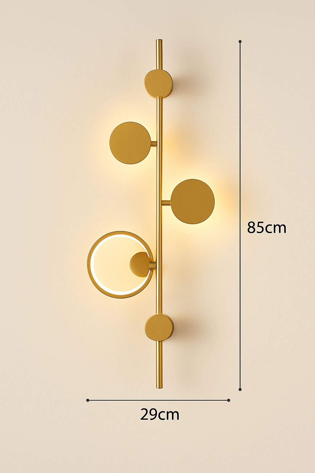 applique murale led design en métal pour décoration moderne