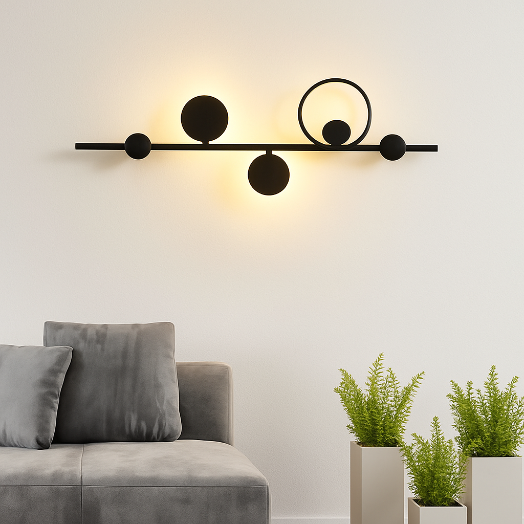 applique murale led design en métal pour décoration moderne