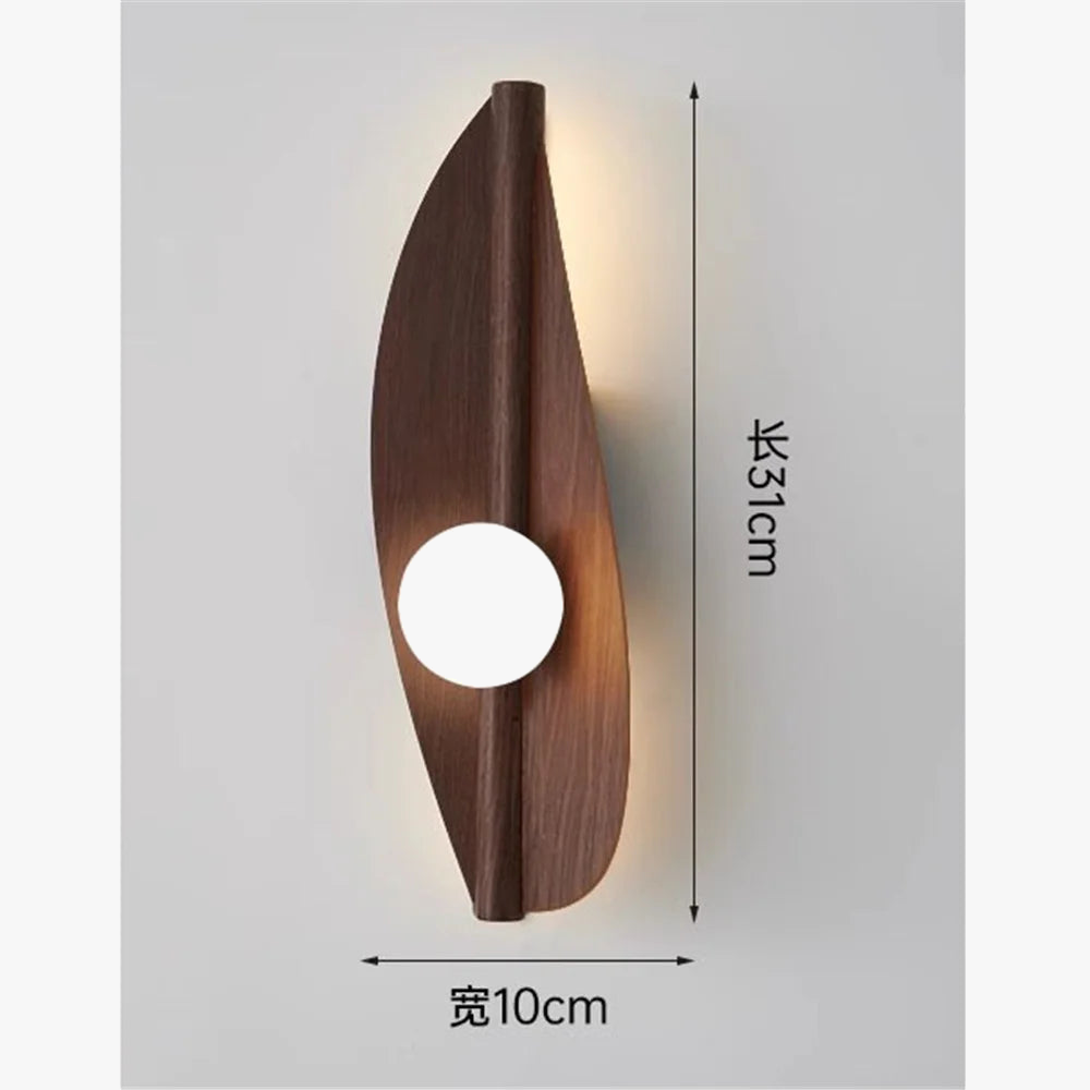 applique murale led design feuille en acrylique moderne décoration intérieure