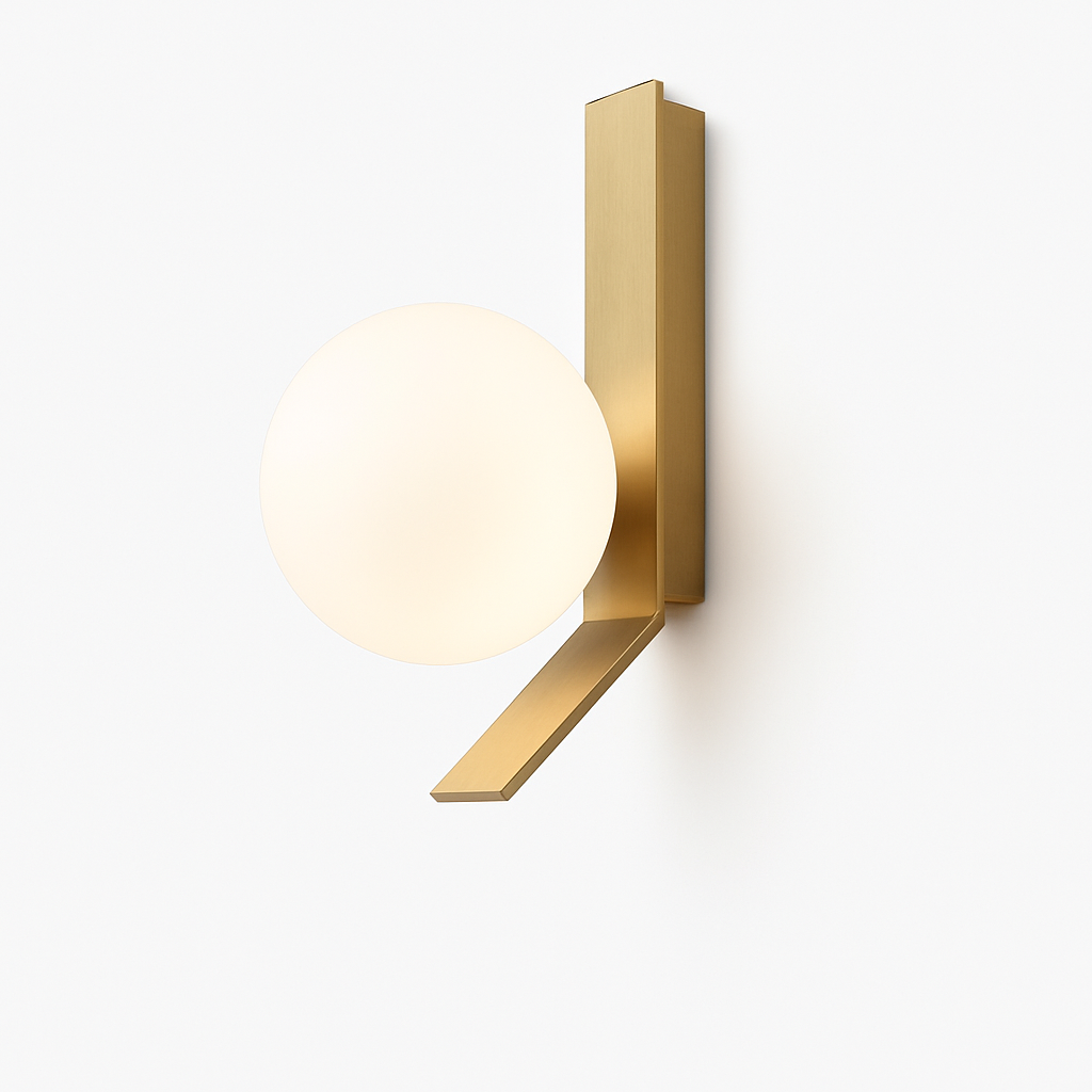 applique murale à led design minimaliste en verre pour intérieur