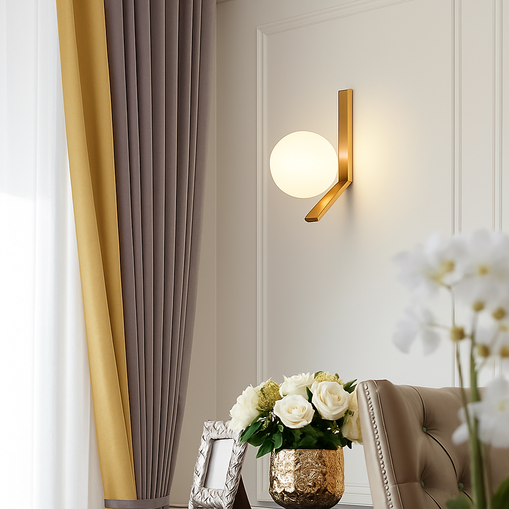 applique murale à led design minimaliste en verre pour intérieur