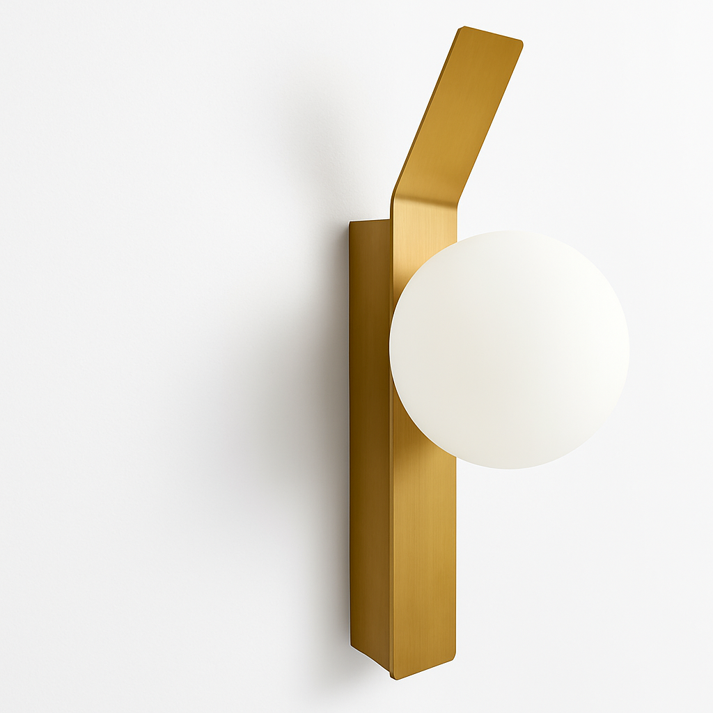 applique murale à led design minimaliste en verre pour intérieur