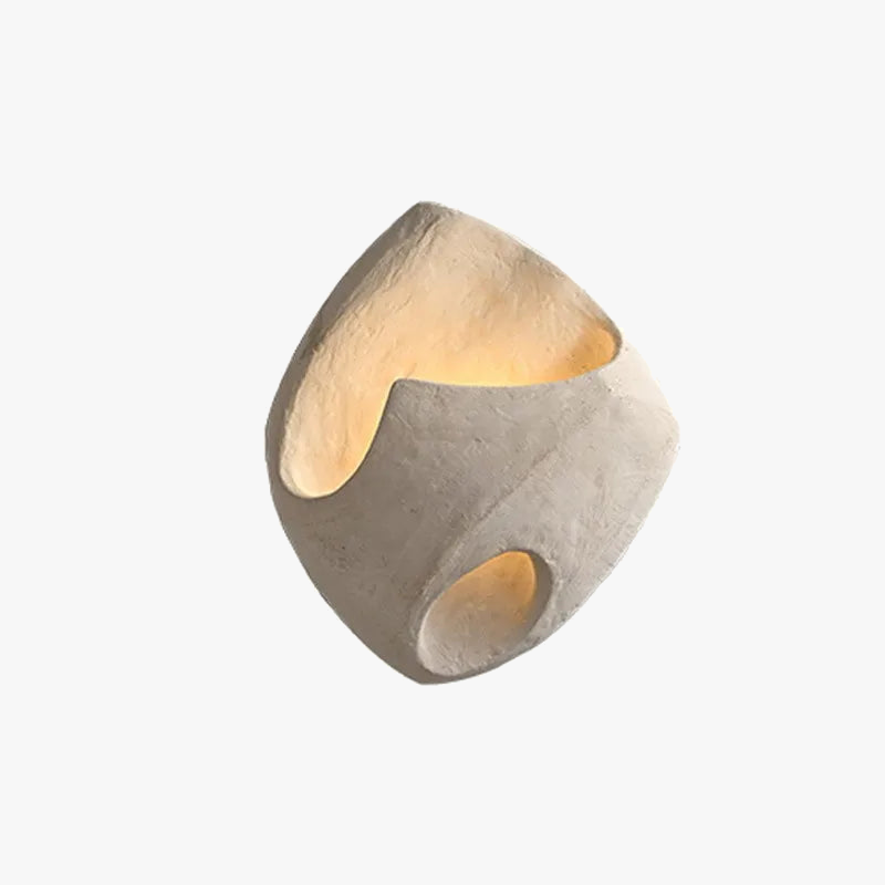 applique murale led design nordique wabi sabi en ciment