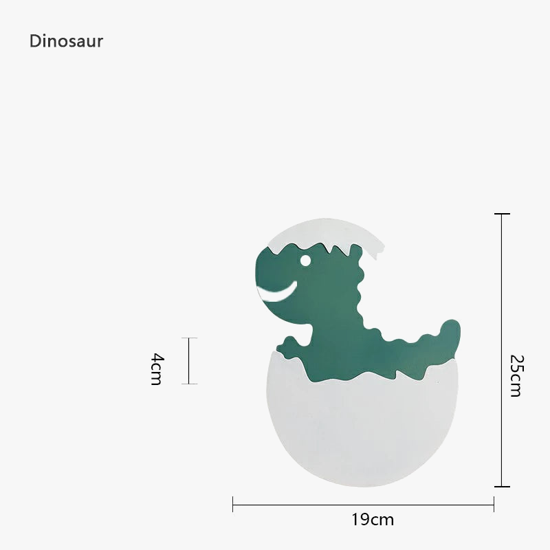 applique murale led dinosaure pour chambre d'enfant