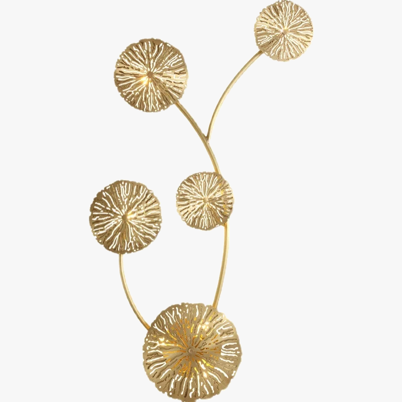 applique murale led dorée design moderne pour décoration intérieure