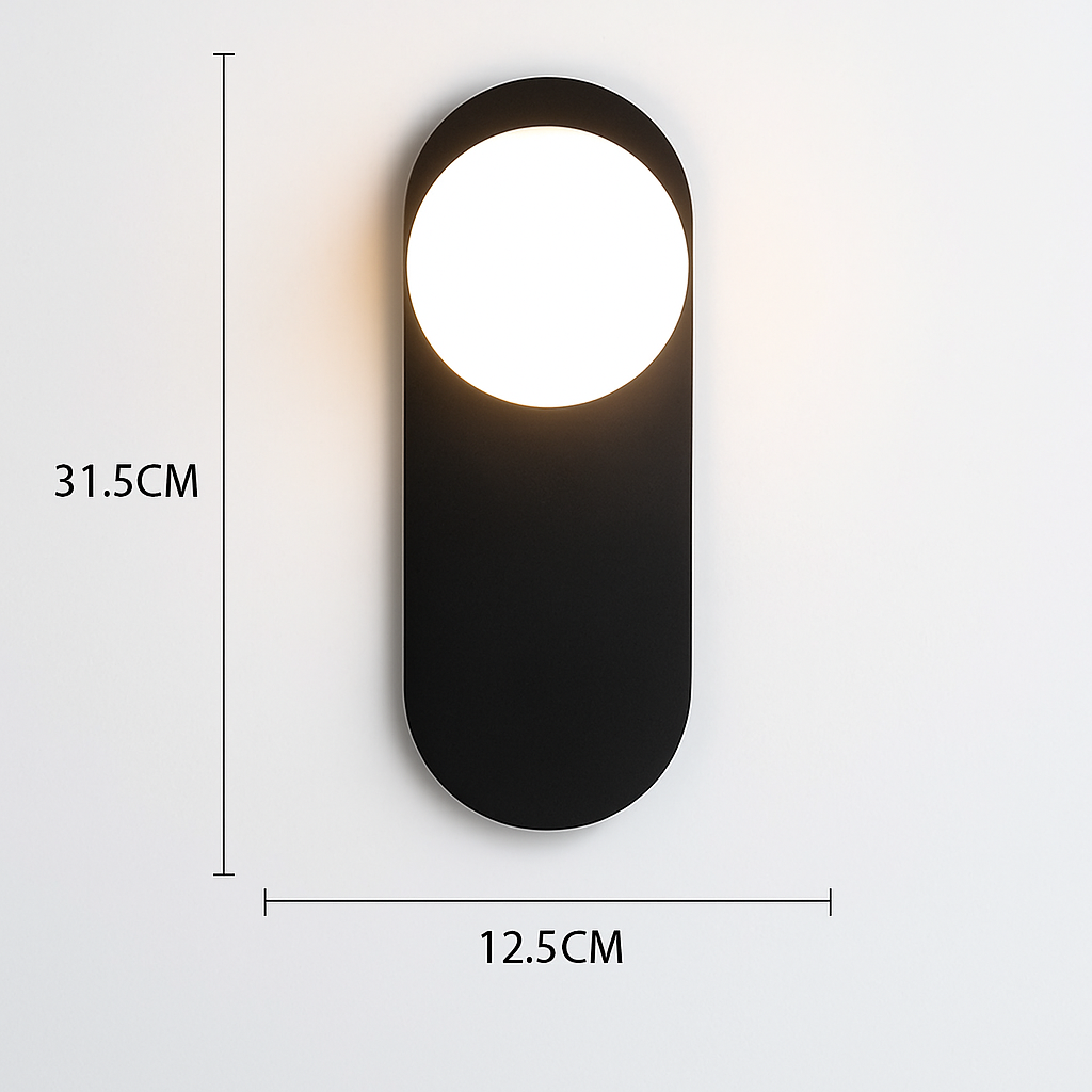 Applique murale LED dorée nordique avec ampoule G9 9w