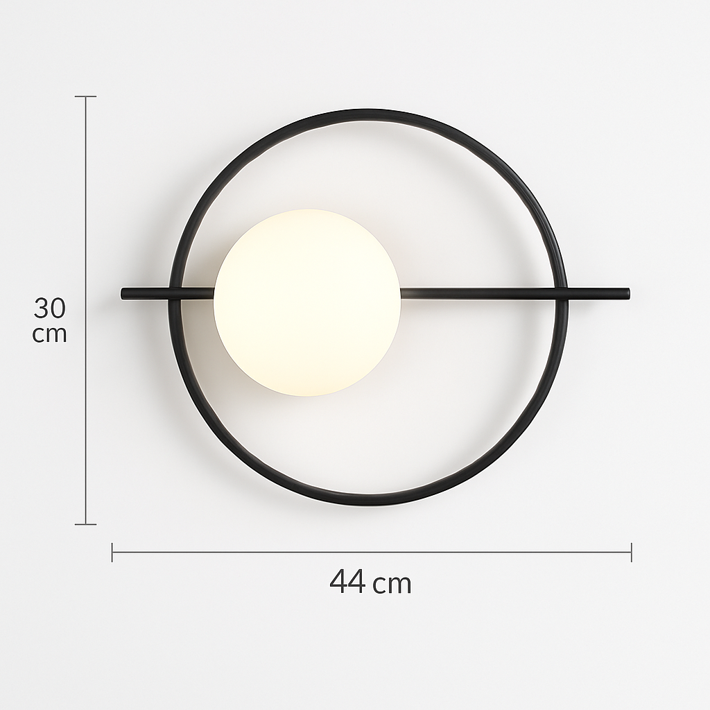 Applique murale LED dorée nordique avec ampoule G9 9w