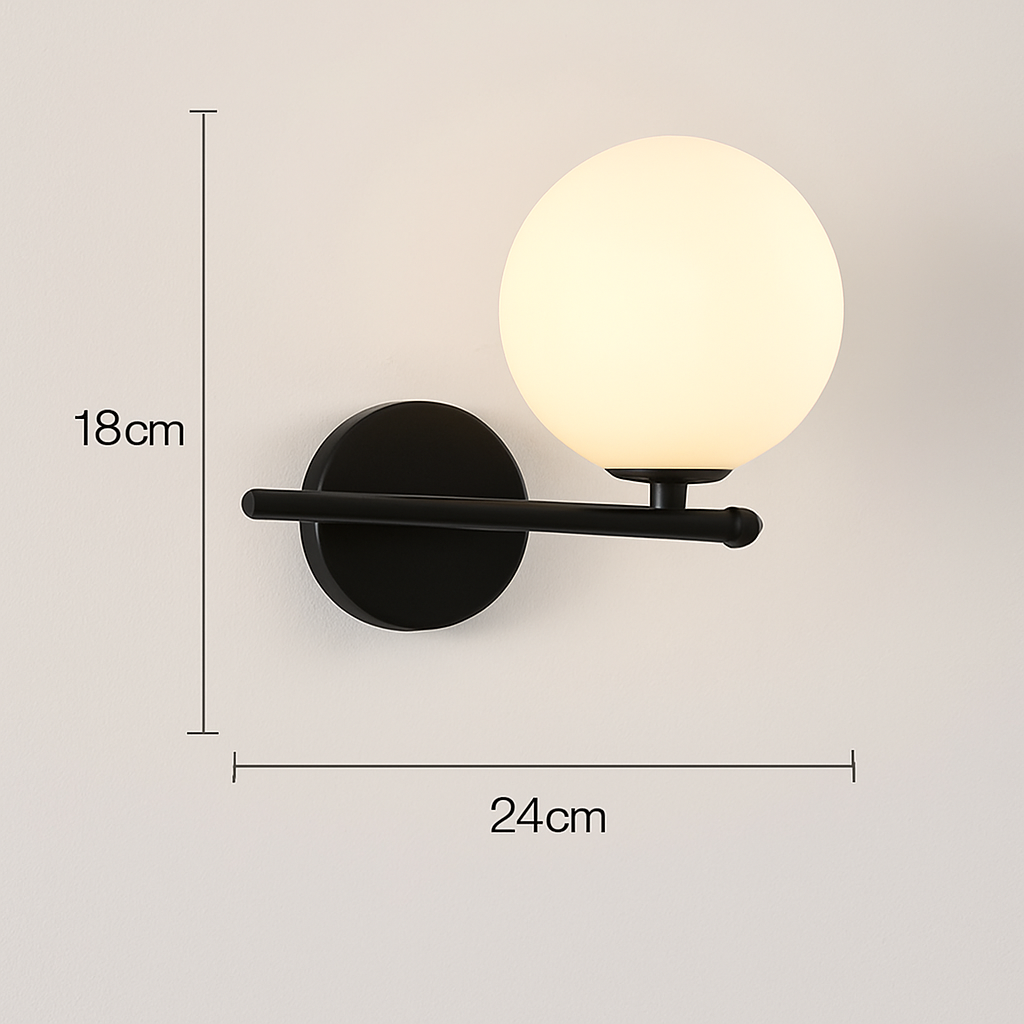 Applique murale LED dorée nordique avec ampoule G9 9w