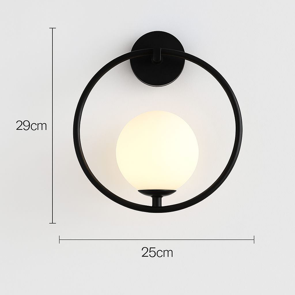 Applique murale LED dorée nordique avec ampoule G9 9w