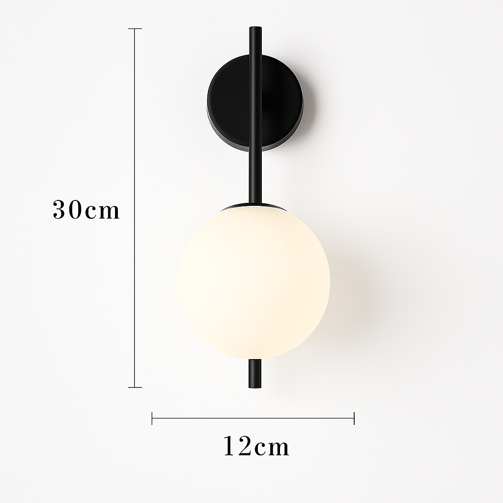Applique murale LED dorée nordique avec ampoule G9 9w