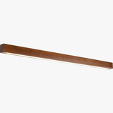 Applique murale LED double couleur en bois de noyer