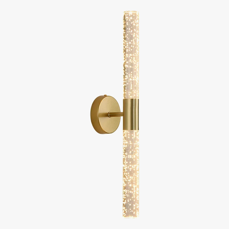 applique murale led double tête design minimaliste en cristal