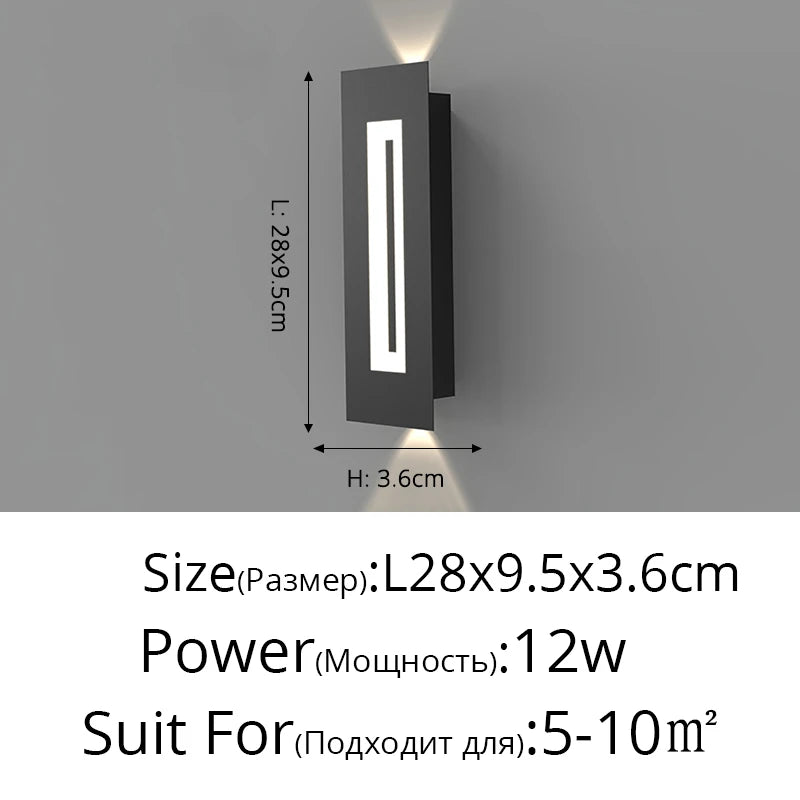 applique murale led double tête style nordique pour hôtel