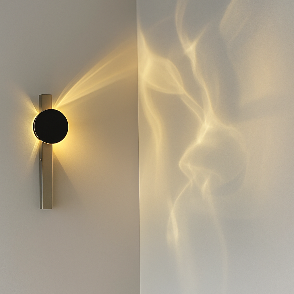 applique murale led en acier inoxydable style science-fiction