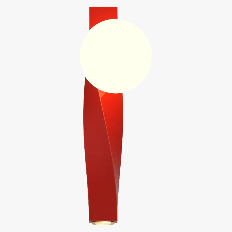 applique murale led en aluminium et verre rotatif