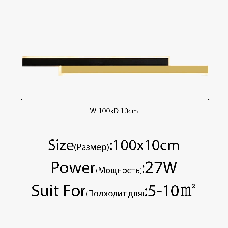 applique murale à led en aluminium pour décoration intérieure moderne
