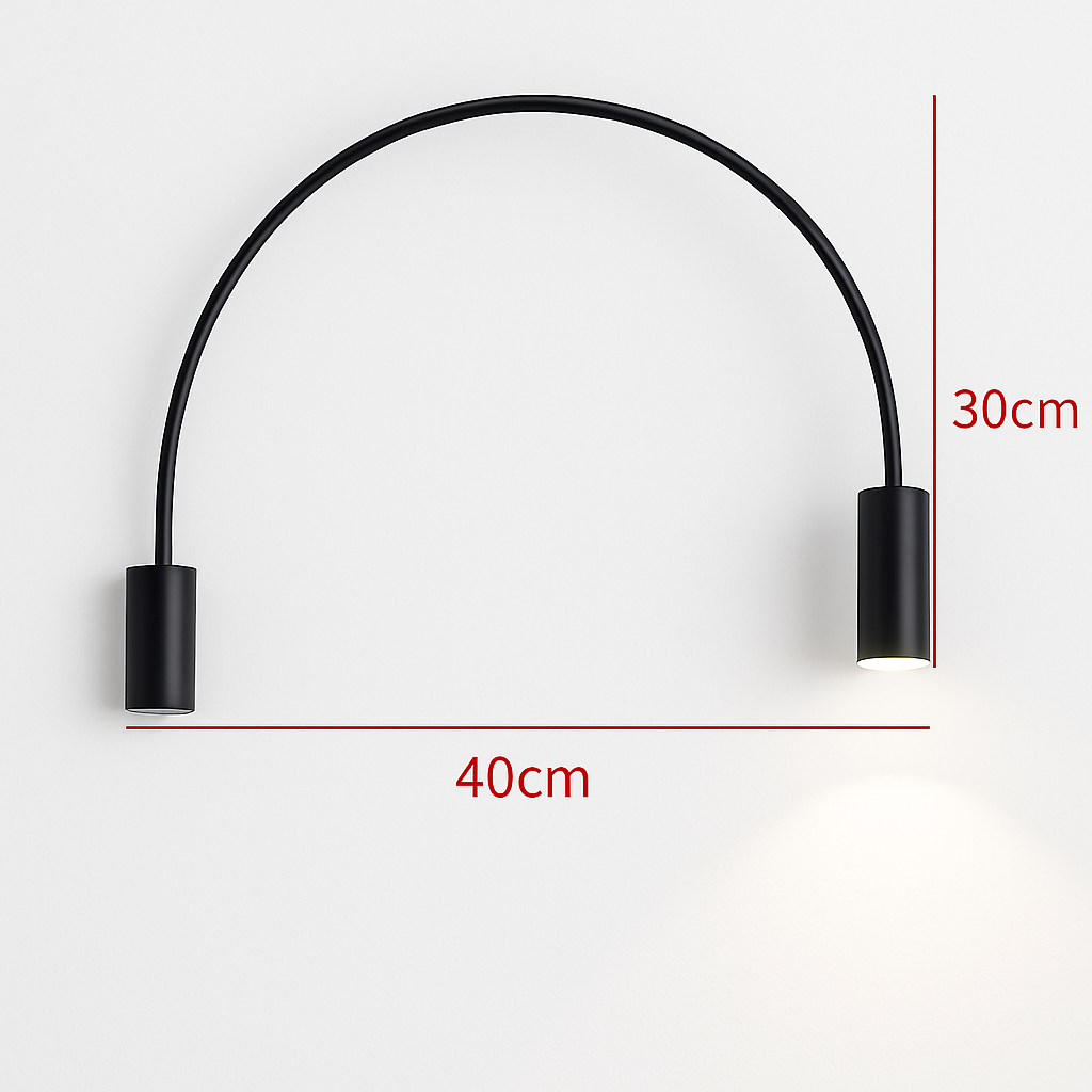 applique murale led en arc doré design moderne pour intérieur élégant