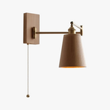 Applique murale LED en bois de frêne et de noyer