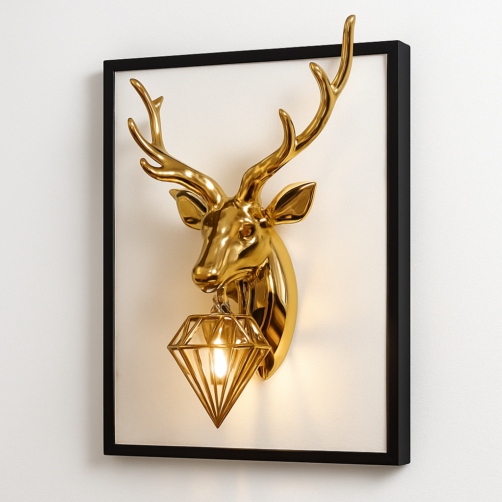 applique murale led en bois de résine moderne décorative