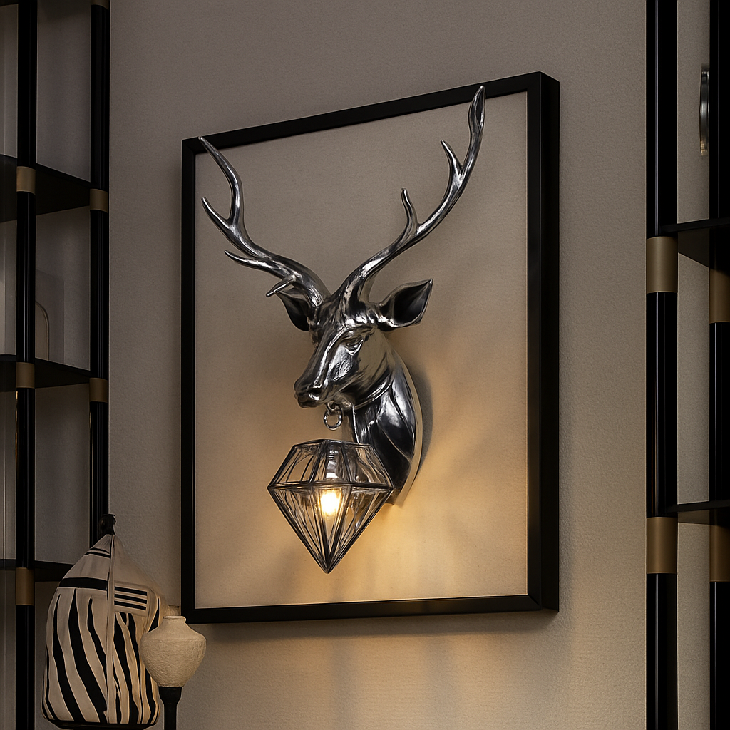 applique murale led en bois de résine moderne décorative