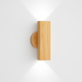 Applique murale LED en bois massif de Style nordique