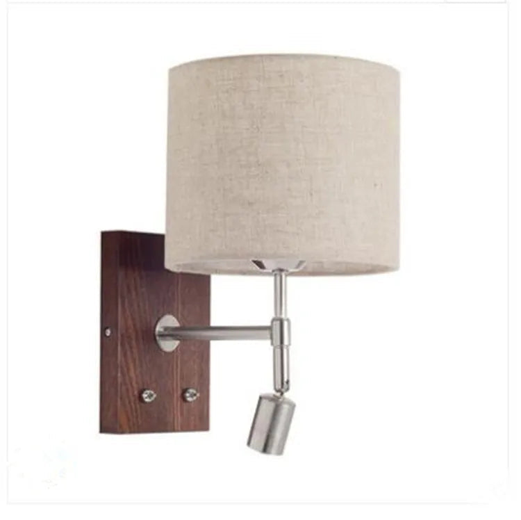 applique murale led en bois massif pour décoration intérieure
