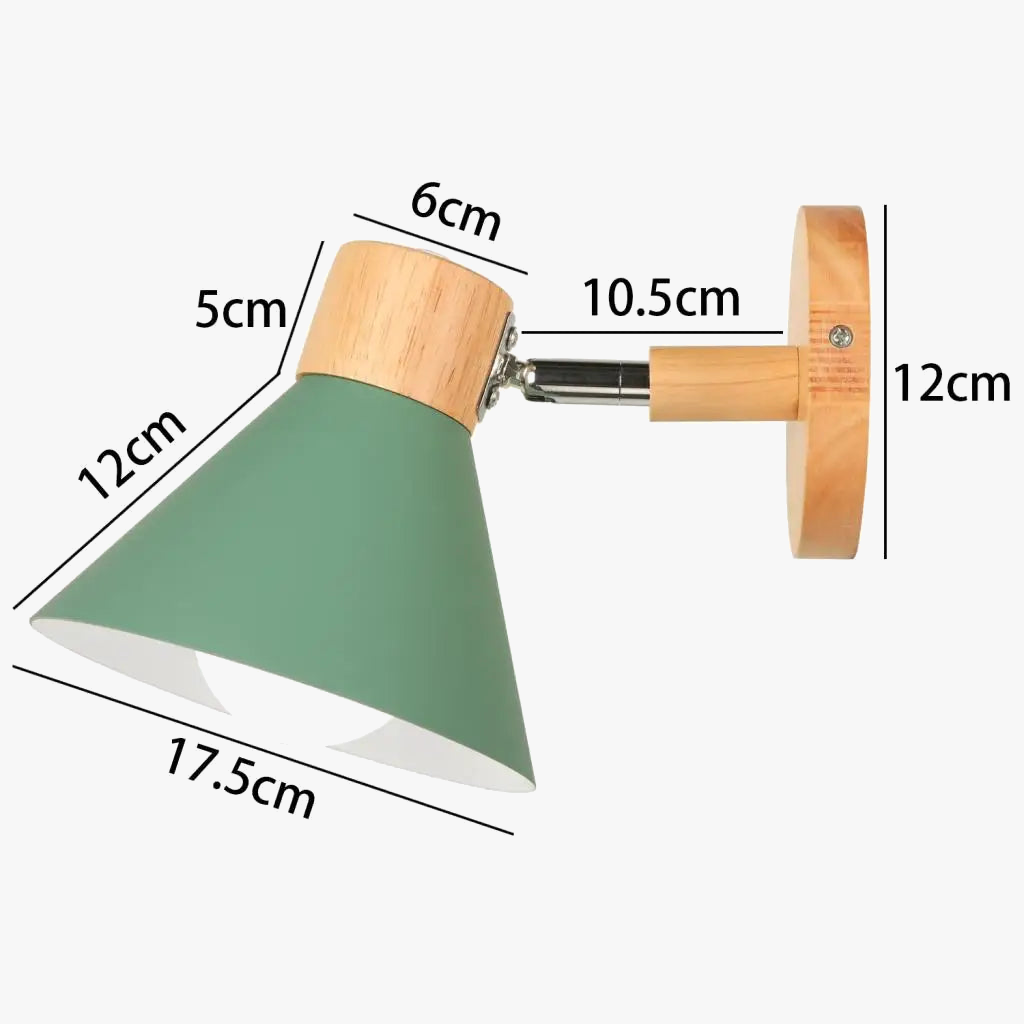 applique murale led en bois style nordique moderne