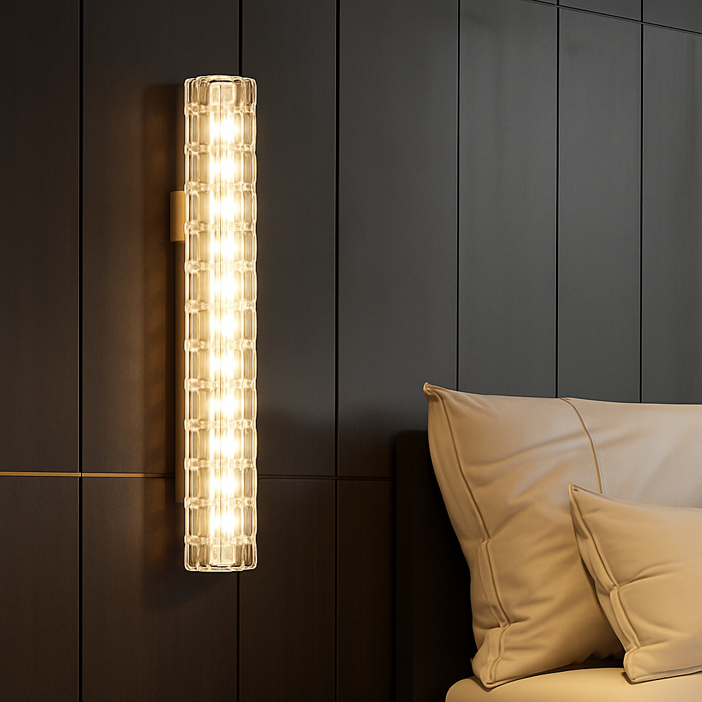 applique murale led en cristal design nordique pour intérieur moderne