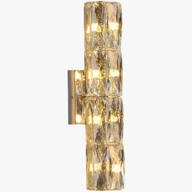 applique murale led en cristal k9 éclairage de luxe moderne