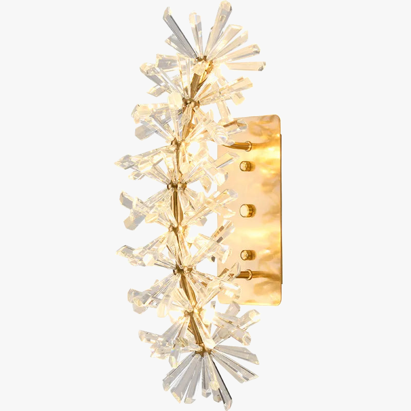 applique murale led en cristal moderne montage en surface