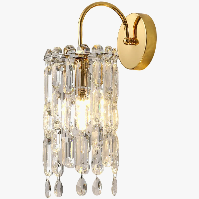 applique murale led en cristal pour intérieur élégant