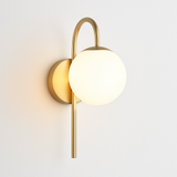 applique murale led en forme de boule de verre pour hôtel bar boutique