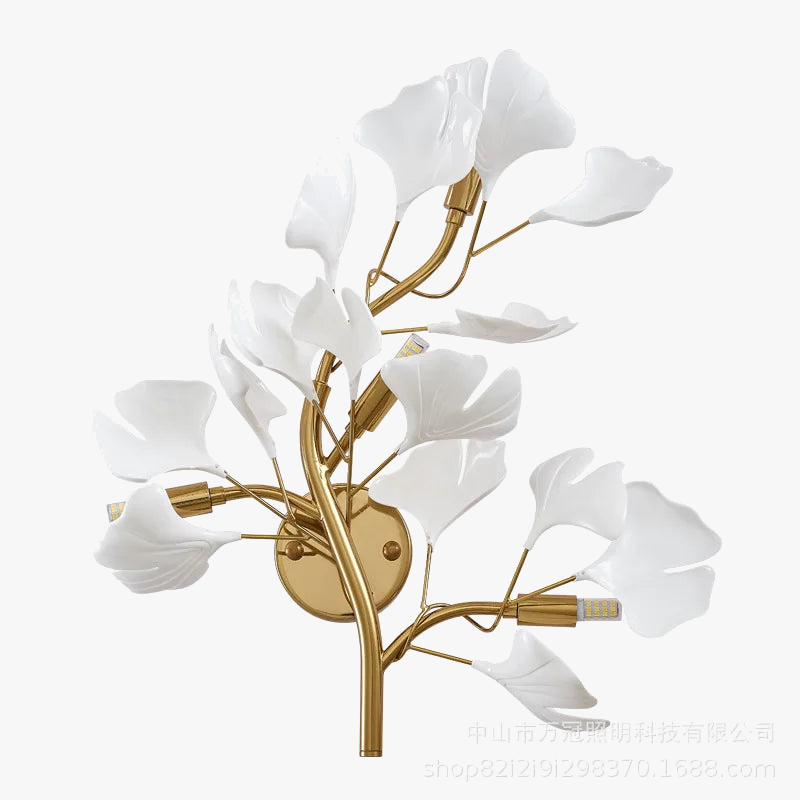 applique murale led en ginkgo pour hall et salon élégant