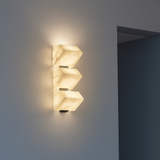 applique murale led en marbre naturel style artistique métal noir