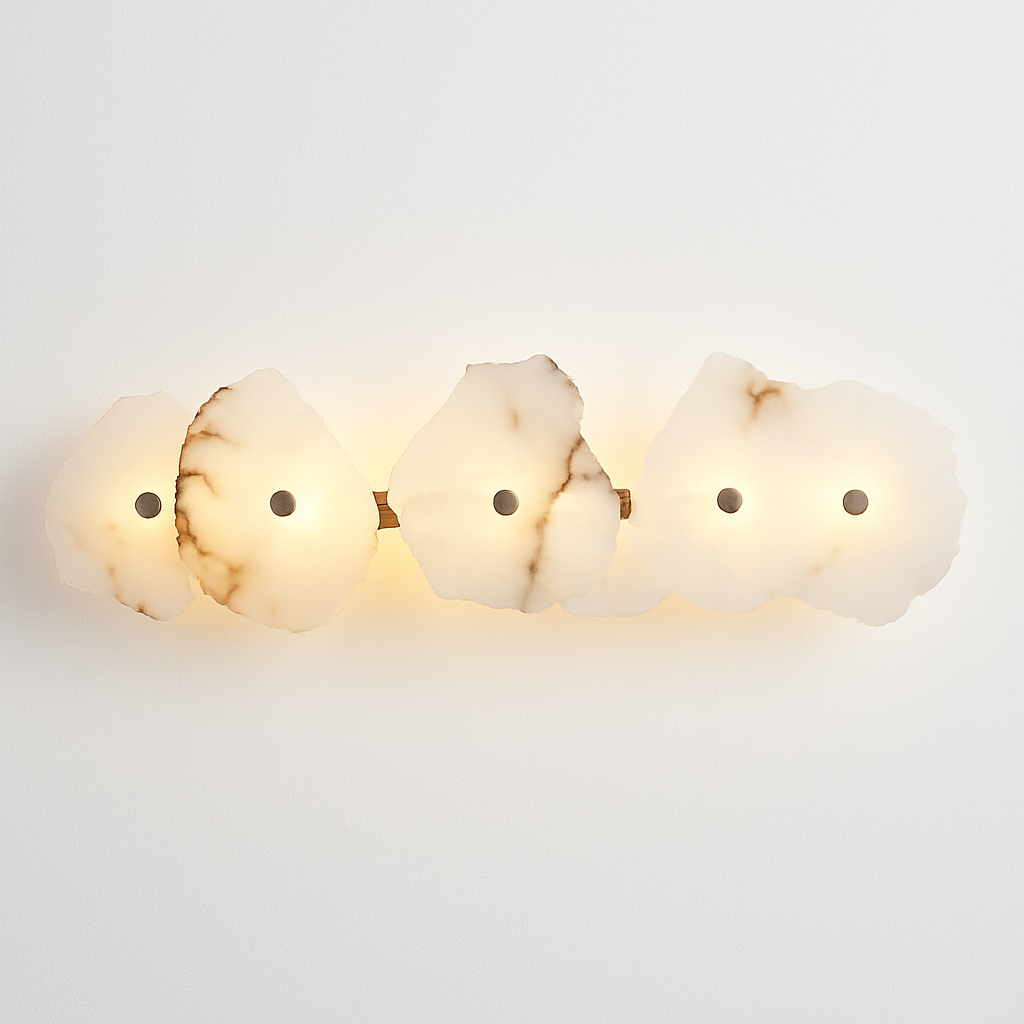 Applique murale LED en pierre naturelle