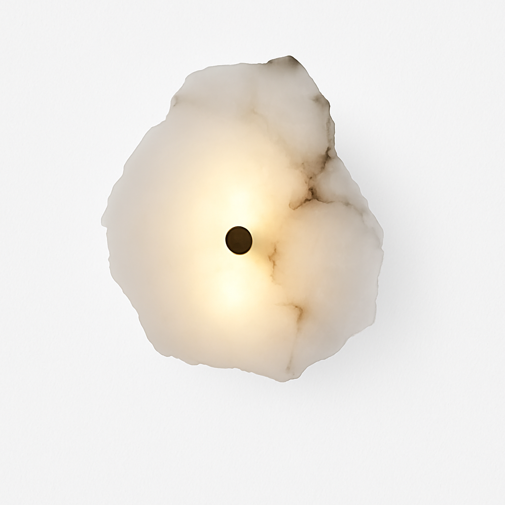 Applique murale LED en pierre naturelle