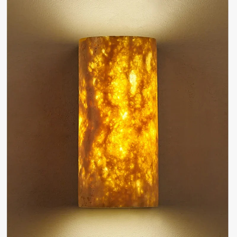 applique murale led en pierre pour décoration extérieure et ambiance chaleureuse