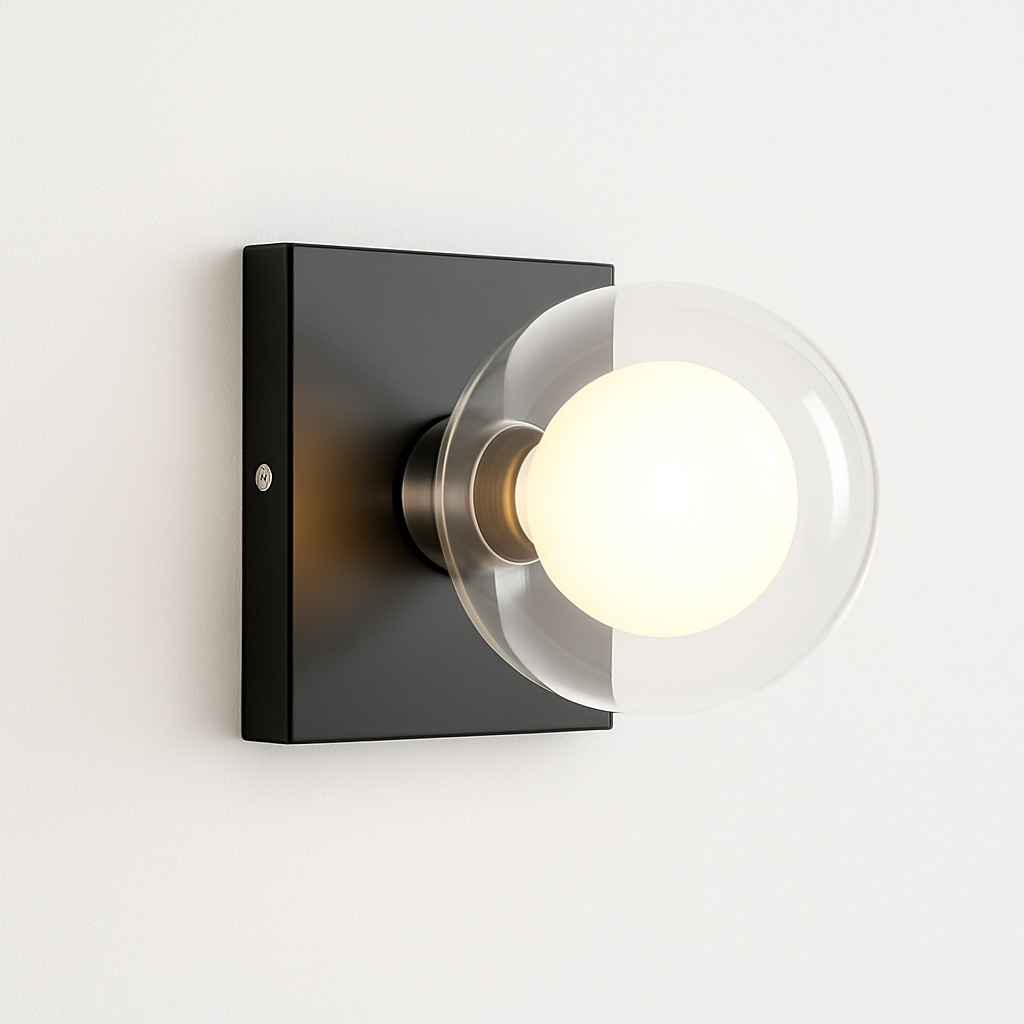 applique murale led en verre design moderne pour intérieur