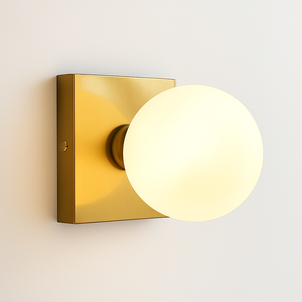 applique murale led en verre design moderne pour intérieur