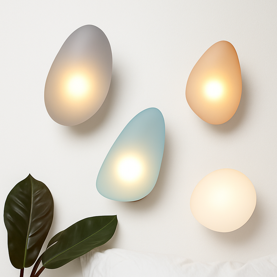 Applique murale led en verre design nordique luminaire décoratif
