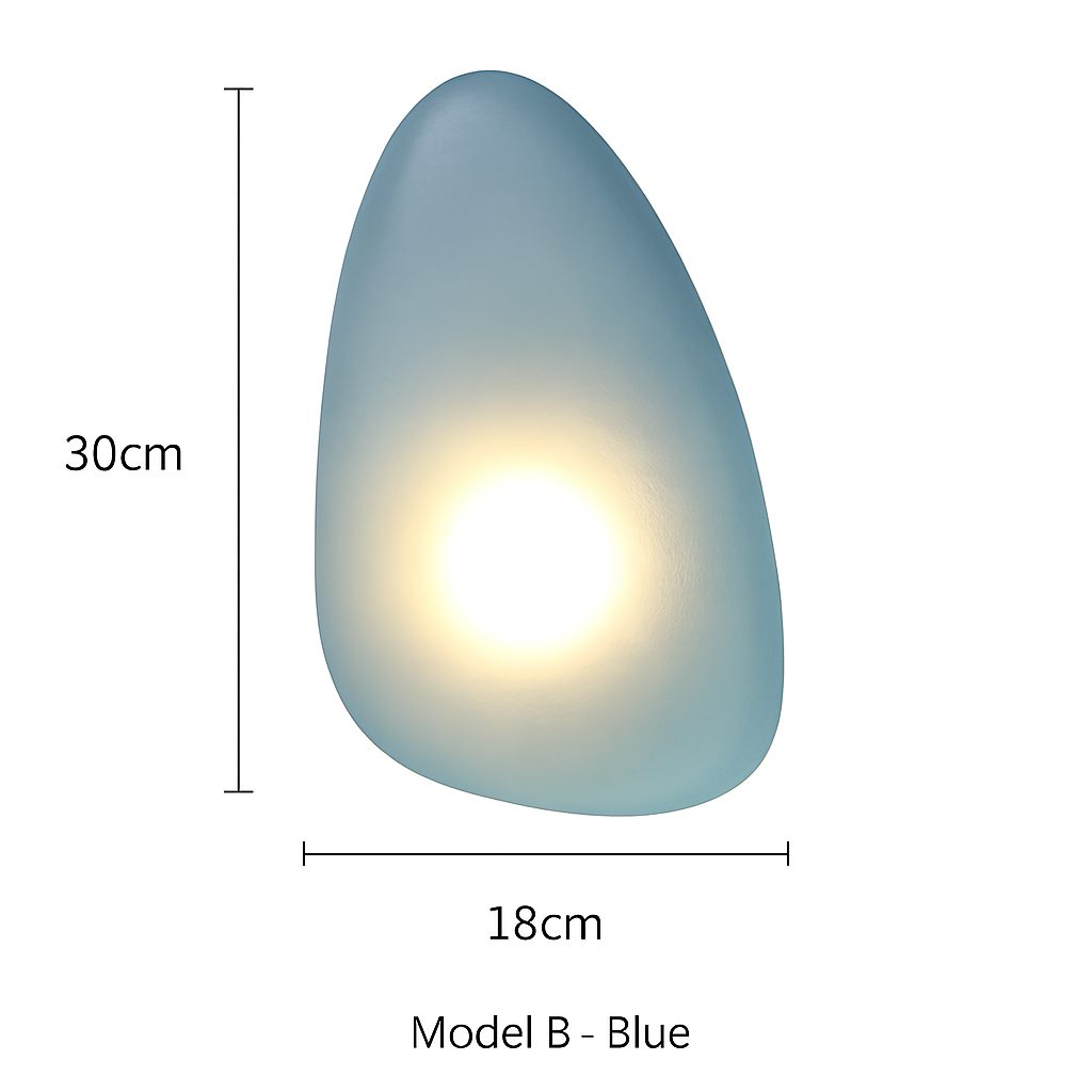 Applique murale led en verre design nordique luminaire décoratif