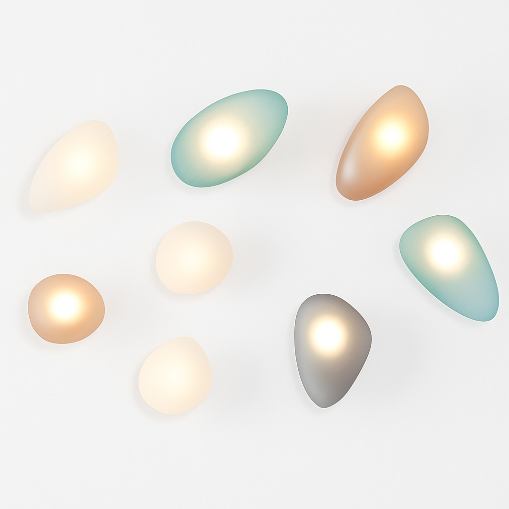 Applique murale led en verre design nordique luminaire décoratif