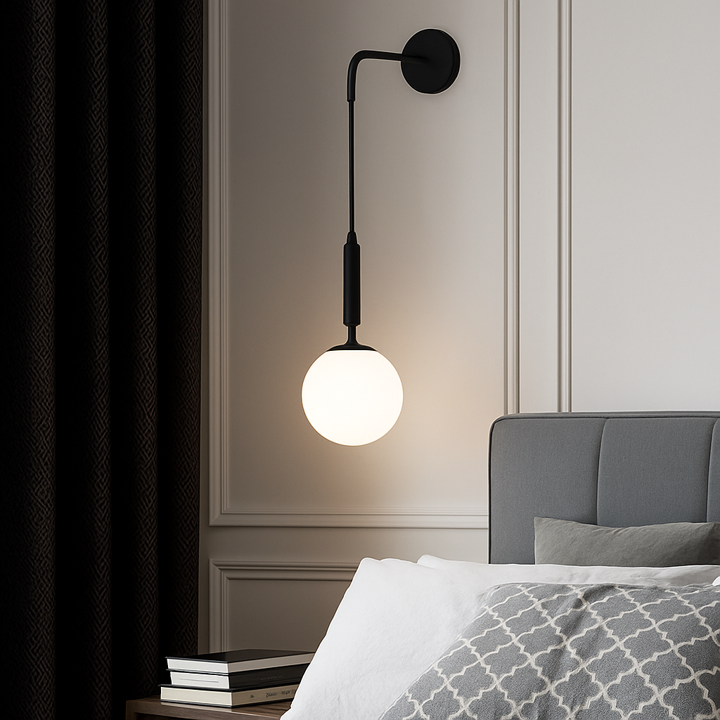 Applique murale LED en verre Simple et moderne