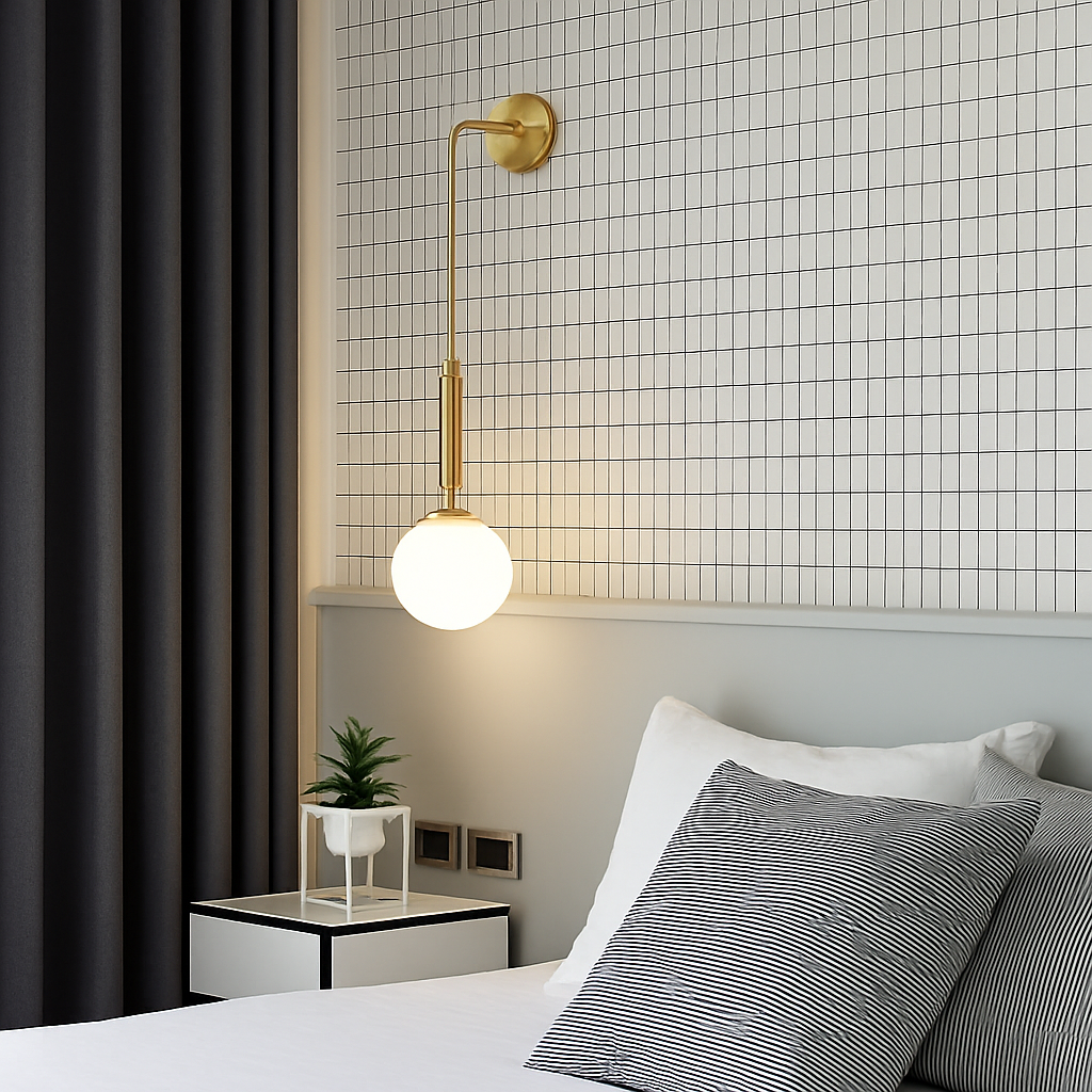 Applique murale LED en verre Simple et moderne