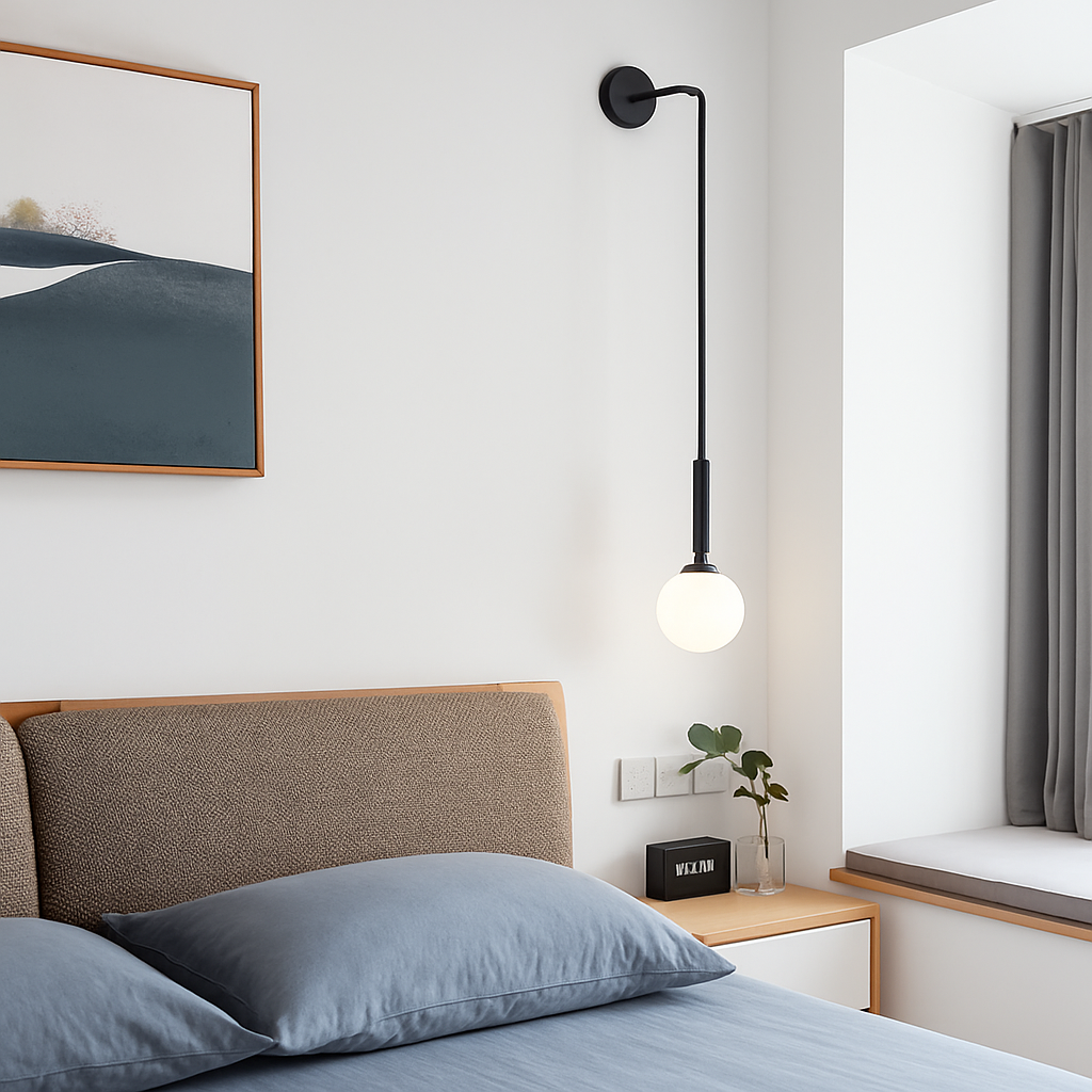 Applique murale LED en verre Simple et moderne