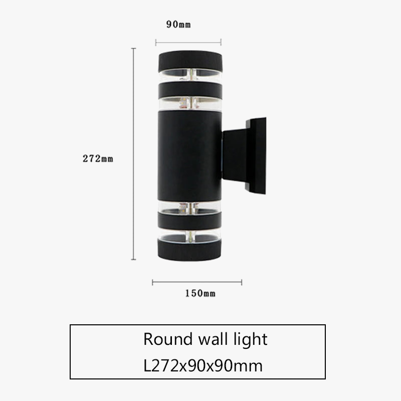 applique murale led extérieure design rond ou carré