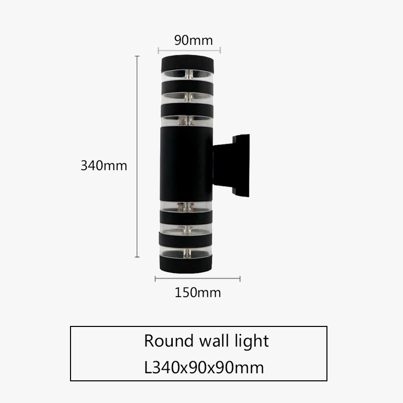 applique murale led extérieure design rond ou carré
